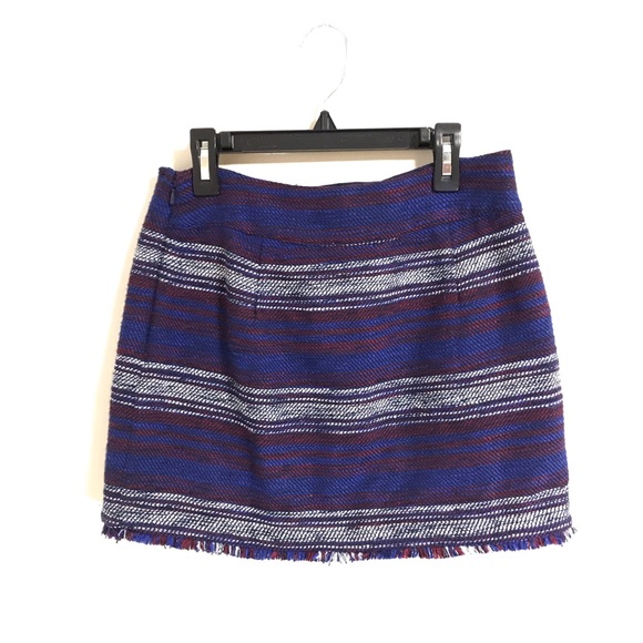 Joie Genae Faux Wrap Striped Fringe Skirt - Picture 5 of 5